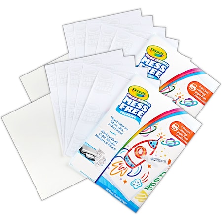 Crayola Color Wonder Blank Coloring Pages, 100PK 75-2840